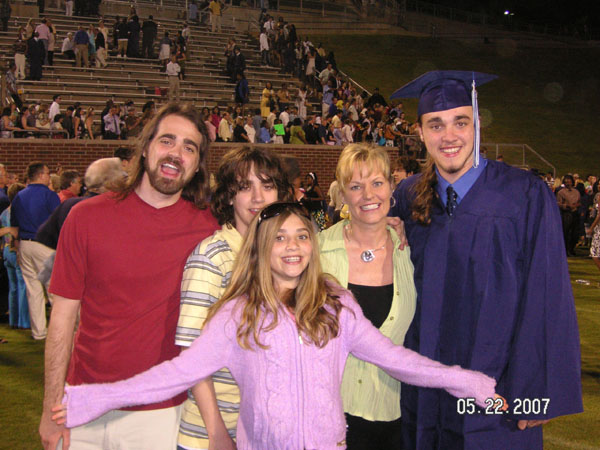 Goob and the Gooblings at Waynus' high school graduation
