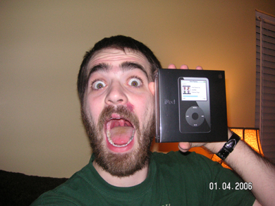 Goob and his free iPod!