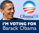 I'm voting for Barack Obama