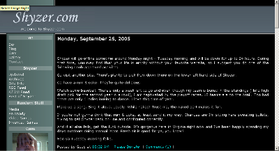 Shyzer.com's Second Theme, 2004-2006