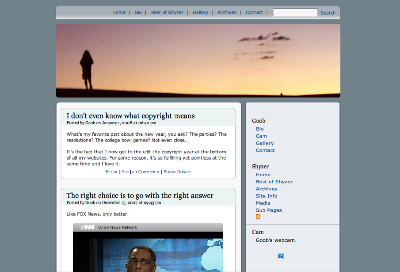 Shyzer.com's Third Theme, 2005-2006