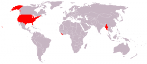 Countries that don\'t use the metric system.